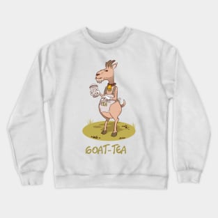 Goat-tea Crewneck Sweatshirt